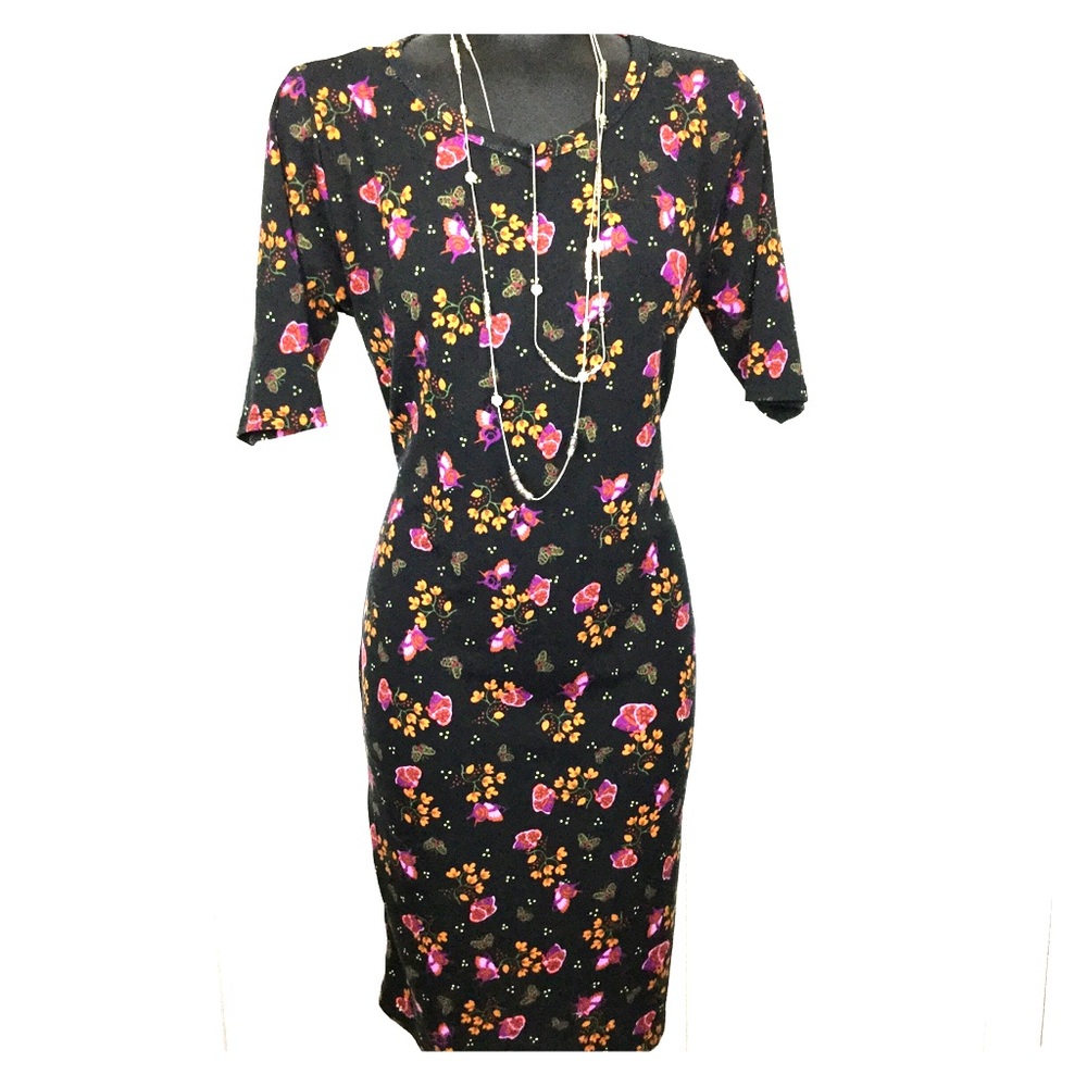 3/$20 LulaRoe | Julia floral print dress - Picture 6 of 8